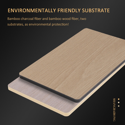 Calidad El panel de pared caliente de la tela del carbón de bambú de la prenda impermeable de la decoración interior de los productos Fabricación