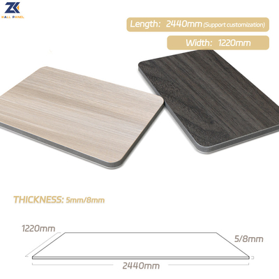 Calidad La prenda impermeable y la madera de madera insonora del grano chapean los paneles de pared del PVC Fabricación