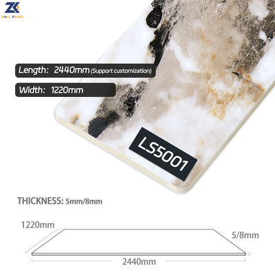 Calidad Panel de fibras de bambú del carbón de leña del mármol de la prenda impermeable 1220*2600m m Fabricación