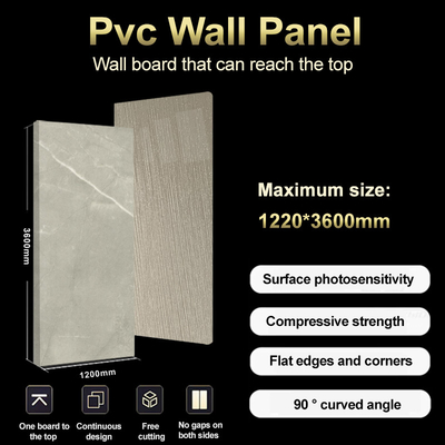 Calidad Trasfondo de la televisión Paneles de pared de mármol Impermeables Paneles de cristal de mármol de bambú Fabricación