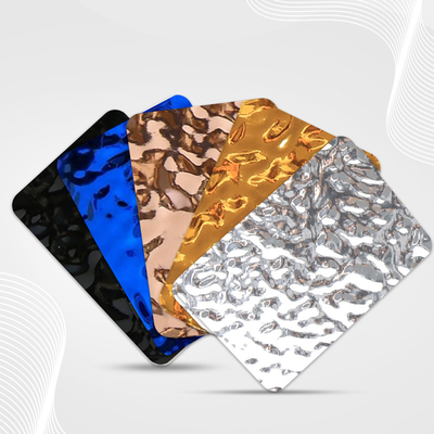 Calidad 3d de lujo de agua ondulación tablero de carbón de fábrica suministro de carbono placa de cristal panel de pared Fabricación