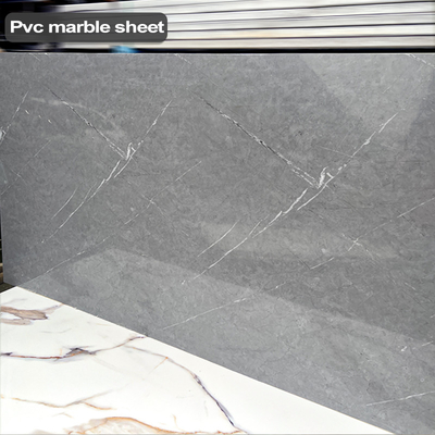 Calidad Decoración mboo Carbón de leña Venecería de madera moderna de lujo Hoja de mármol PVC Fabricación