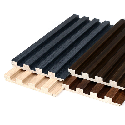 Calidad WPC acanalado parrilla de madera sólido estrió el ODM del OEM del exterior del panel Fabricación