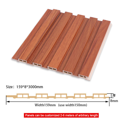 Calidad El panel de madera de bambú 1220*2440*5m m del listón de la termoplástica WPC del carbón de leña Fabricación